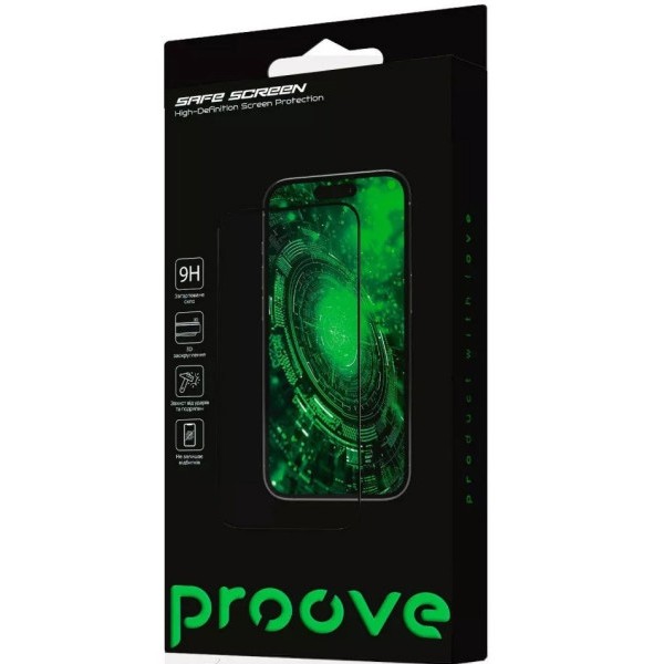 Фото - Захисне скло для смартфону Proove Safe Screen iPhone 16 Pro/17 Black (67483)